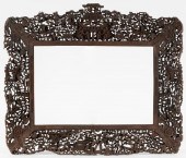 CHINESE CARVED WOOD FRAME19th