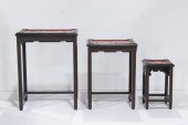 CHINESE CARVED WOOD NEST OF TH