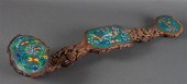 Chinese carved wood ruyi scept