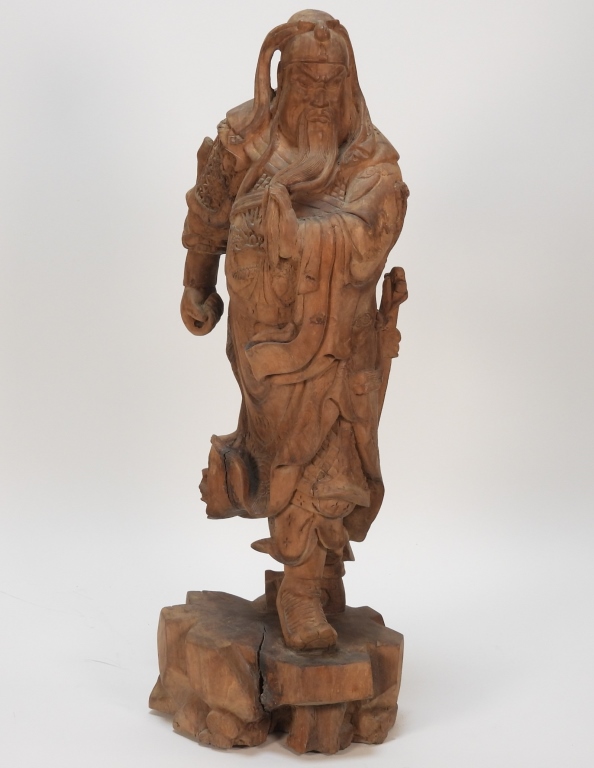 CHINESE CARVED WOOD SCULPTURE