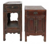 CHINESE CARVED WOOD STAND & CA