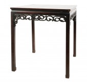 CHINESE CARVED WOOD TABLEChine