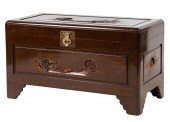 CHINESE CARVED WOOD TRUNKwith