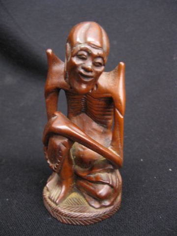 Chinese Carved Wooden Figure of a