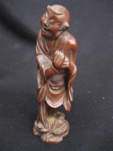 Chinese Carved Wooden Figure of a