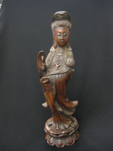 Chinese Carved Wooden Figurine of