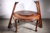 Chinese carved wooden table wi