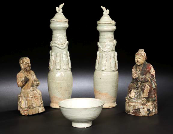 Chinese Carved Wooden Votive Figure