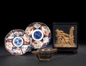 Chinese Cased Cork Sculpture,