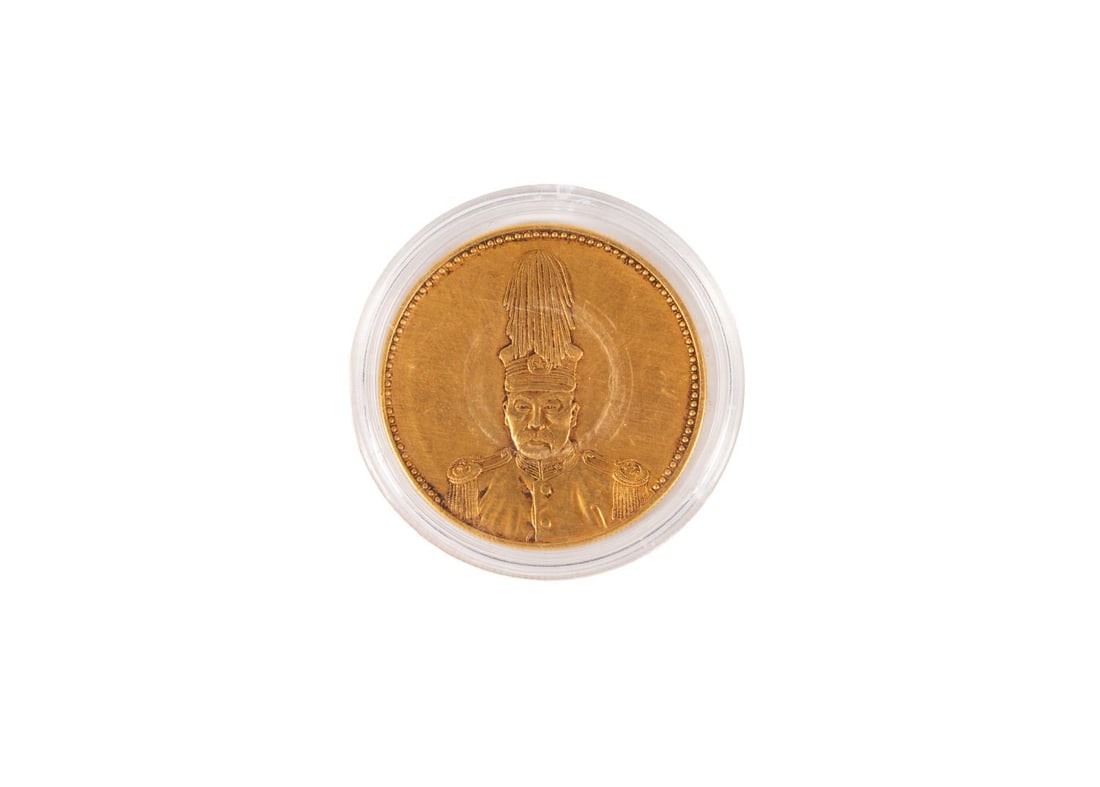 CHINESE CASED GOLD FANTASY COIN