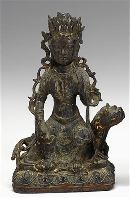 Chinese cast bronze figure of