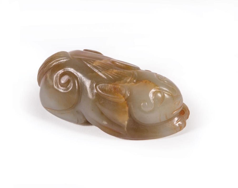 CHINESE CELADON AND RUSSET JADE