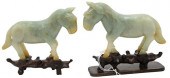 CHINESE CELADON AND RUSSET JAD
