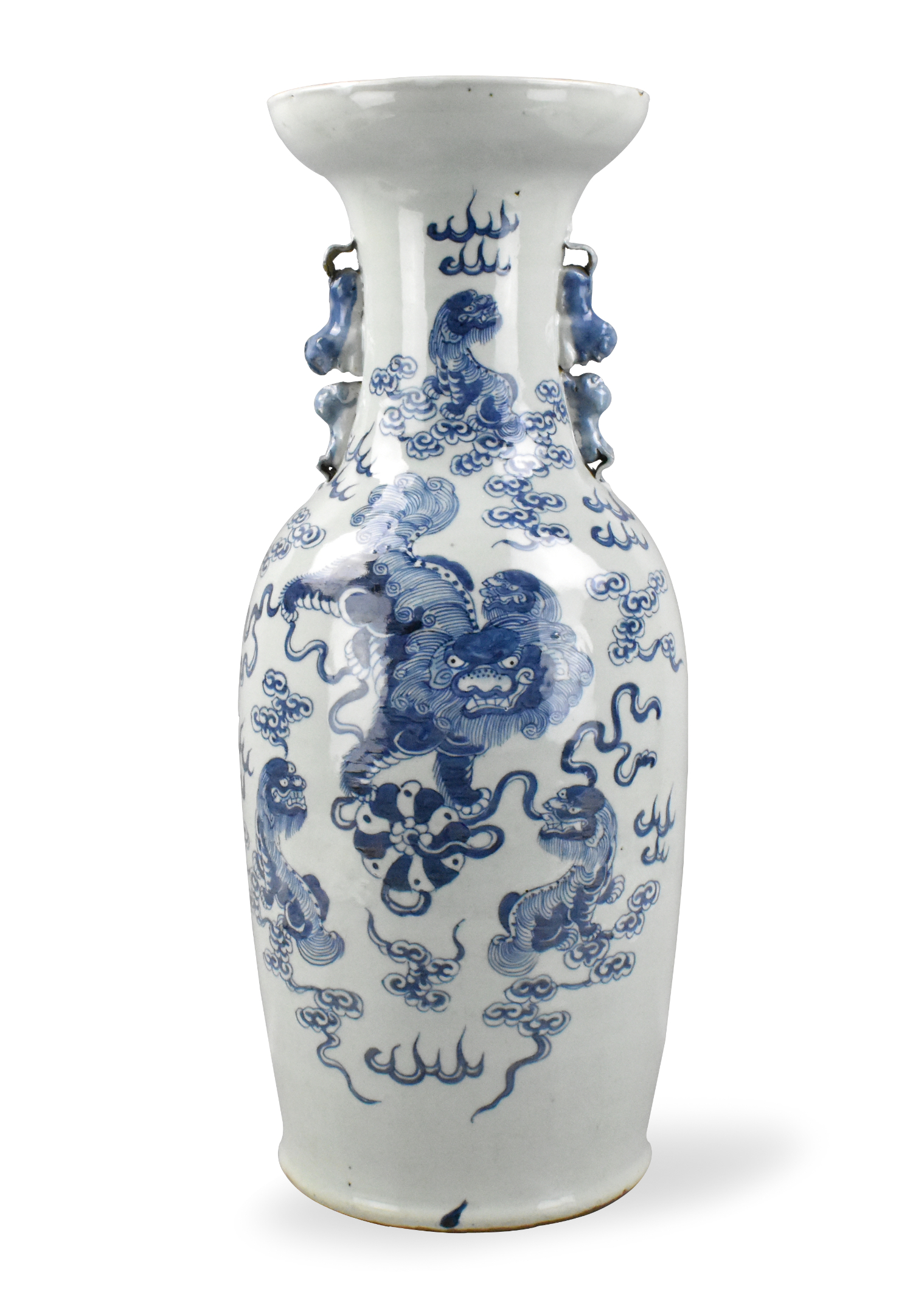 CHINESE CELADON BLUE & WHITE VASE