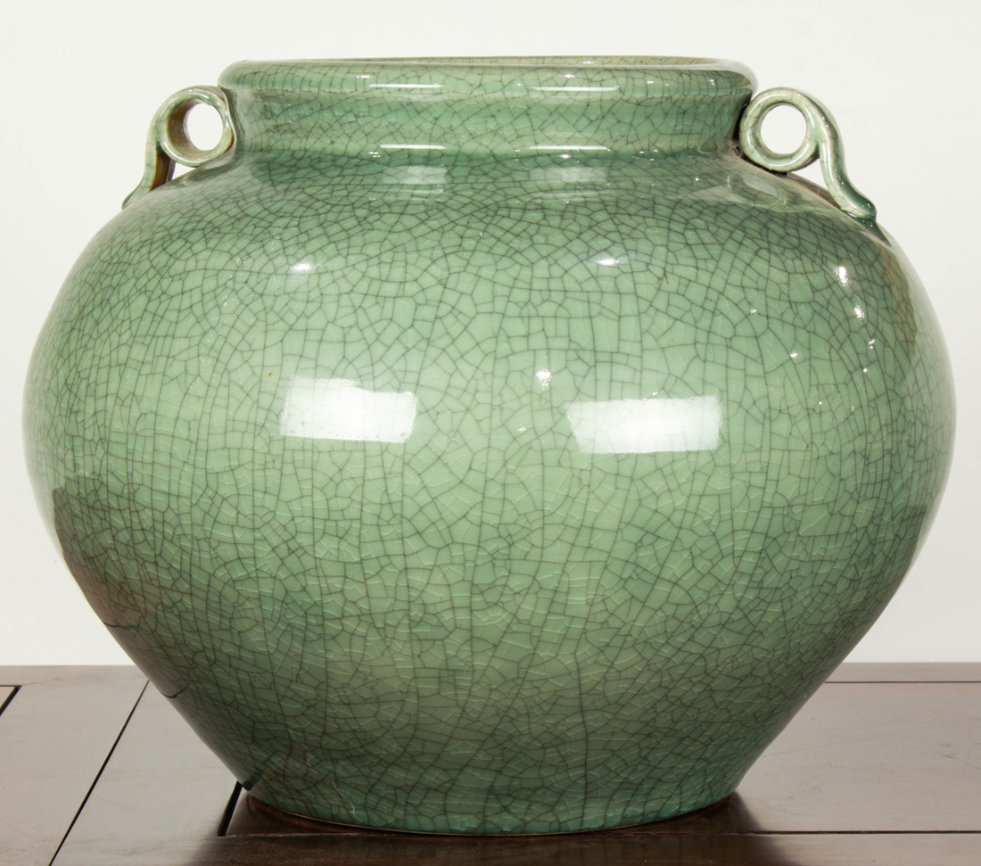 CHINESE CELADON CRACKLE GLAZED