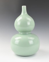 CHINESE CELADON DOUBLE GOURD V