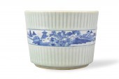 CHINESE CELADON GLAZE BLUE & W