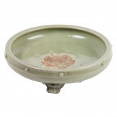 CHINESE CELADON GLAZE TRIPOD N