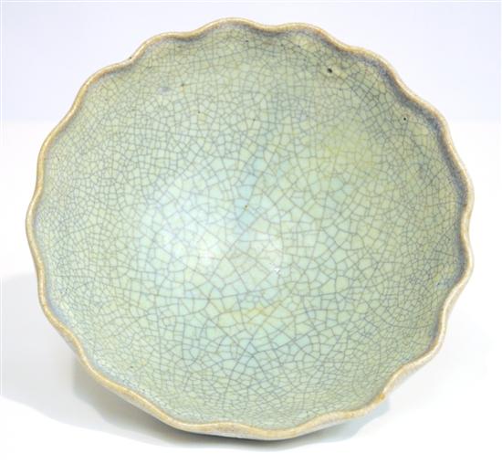 Chinese celadon glazed bowl  Song
