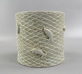 CHINESE CELADON GLAZED FISH BR