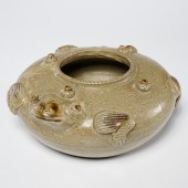 CHINESE CELADON GLAZED FROG WA