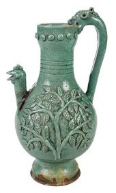CHINESE CELADON GLAZED PORCELA