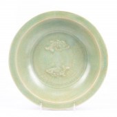 CHINESE CELADON GLAZED SHALLOW
