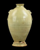 CHINESE CELADON GLAZED VASE, T