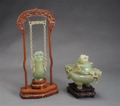 CHINESE CELADON HARDSTONE COVE