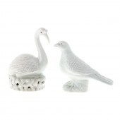 CHINESE CELADON IBIS & DOVE Ib