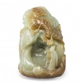 CHINESE CELADON JADE BOULDER C