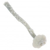 CHINESE CELADON JADE CARVED RU