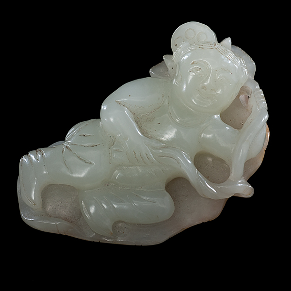 Chinese Celadon Jade Carving