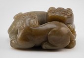 CHINESE CELADON JADE CARVING O