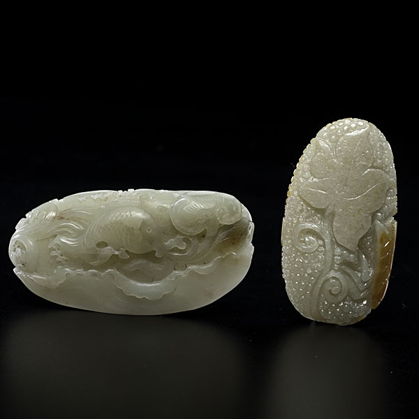 Chinese Celadon Jade Carvings