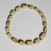 CHINESE CELADON JADE CONG BEAD
