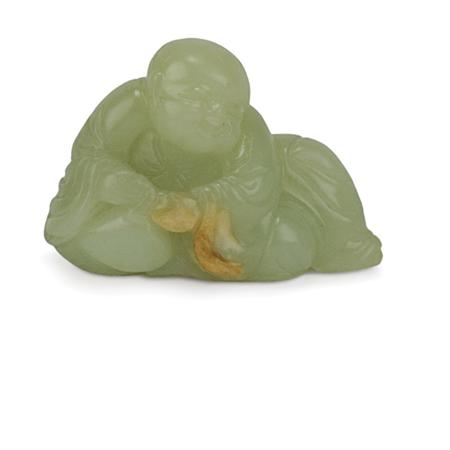 Chinese Celadon Jade Figure of a