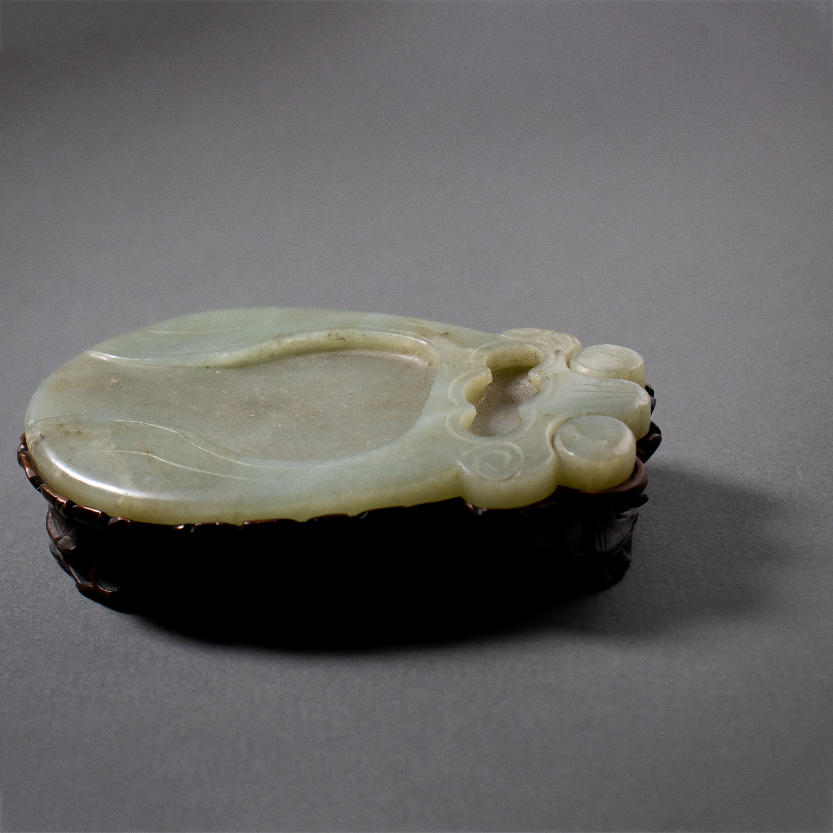 CHINESE CELADON JADE INKSTONE