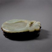 CHINESE CELADON JADE INKSTONE