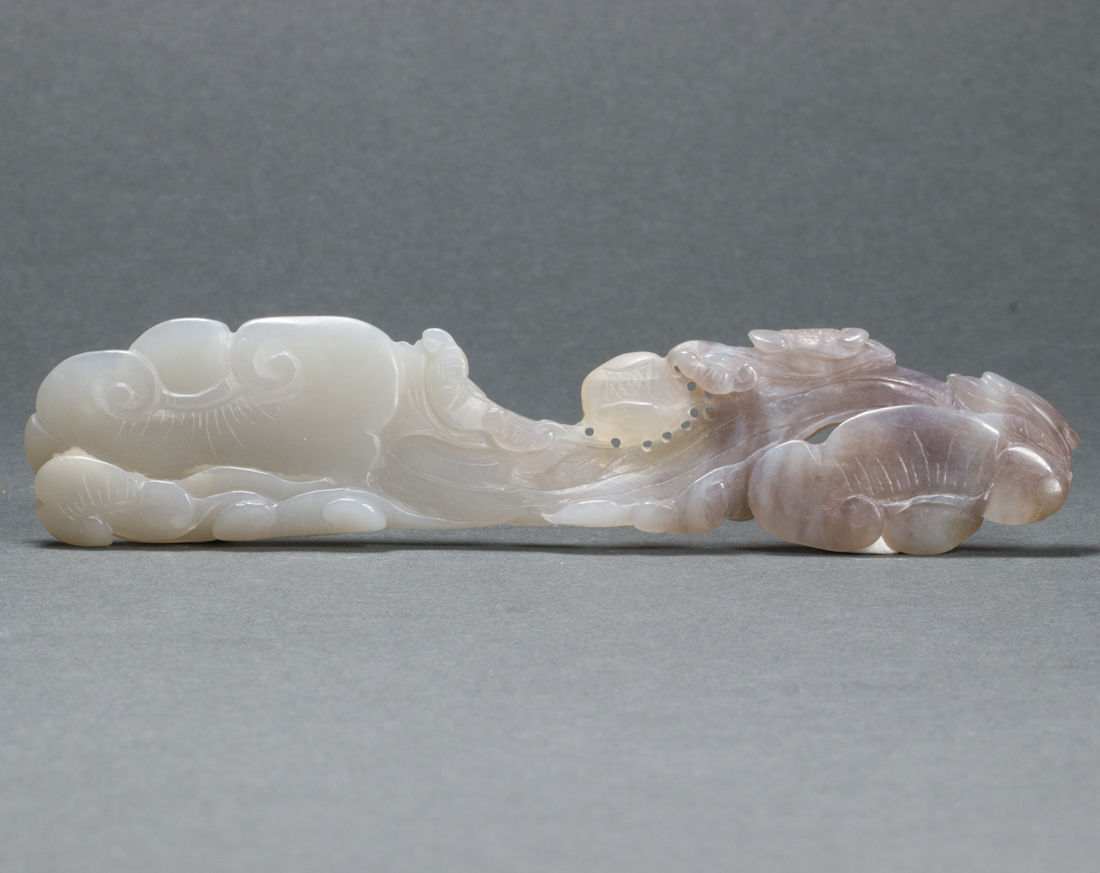 CHINESE CELADON JADE LINGZHI