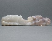 CHINESE CELADON JADE LINGZHI G