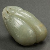 CHINESE CELADON JADE 'MELON' T