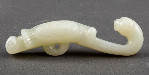 CHINESE CELADON JADE PRAYING MANTIS