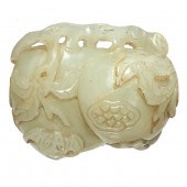 CHINESE CELADON JADE 'THREE AB