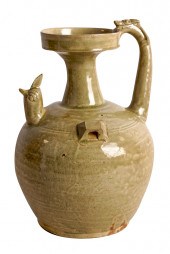 CHINESE CELADON JARwith single