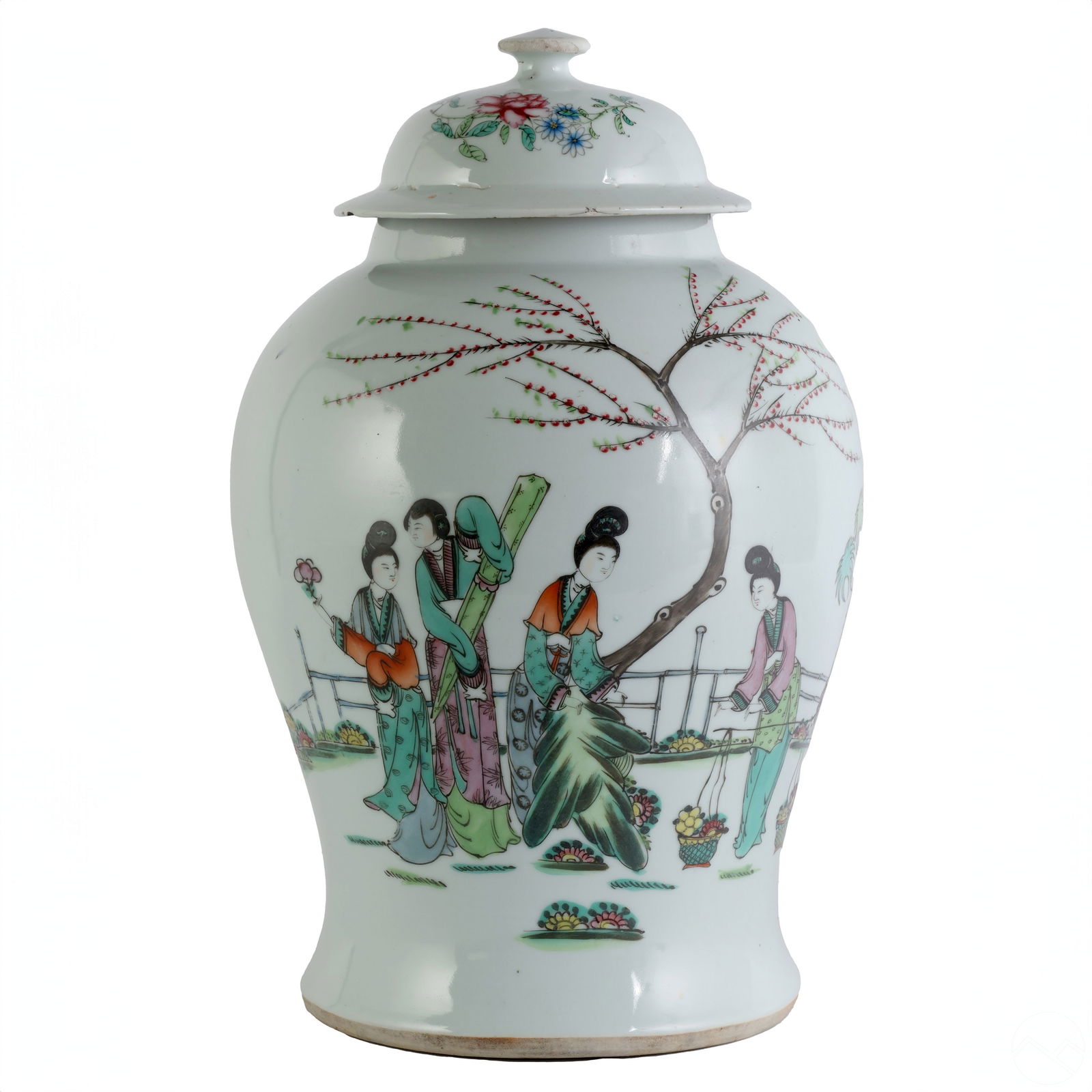 CHINESE CELADON PORCELAIN FIGURAL