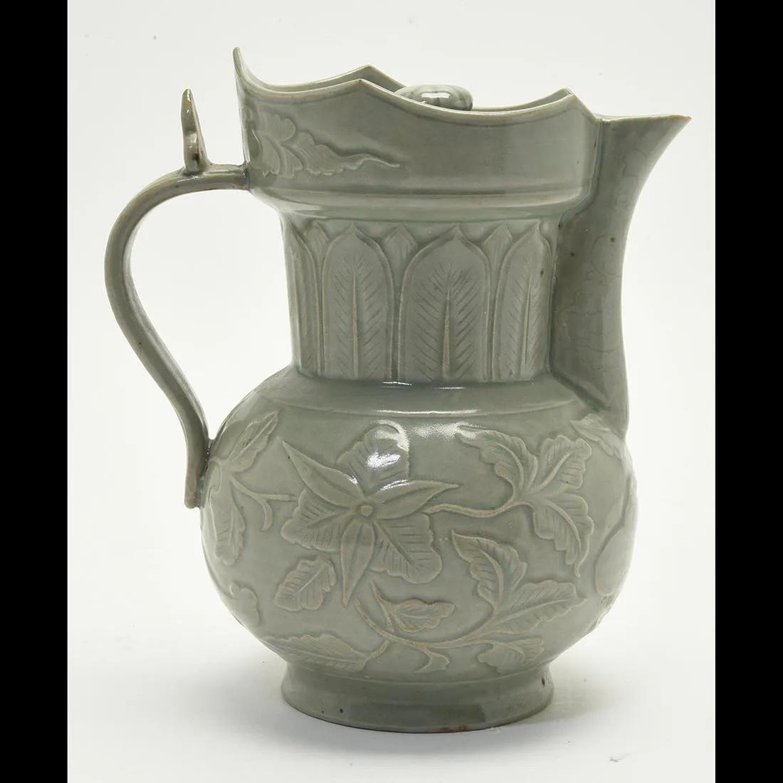 CHINESE CELADON PORCELAIN 'MONK'S