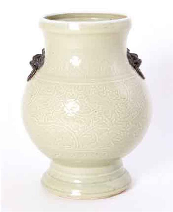 Chinese celadon porcelain vase