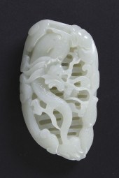 Chinese Celedon Jade Fondling