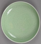 Chinese Celedon Porcelain Plat